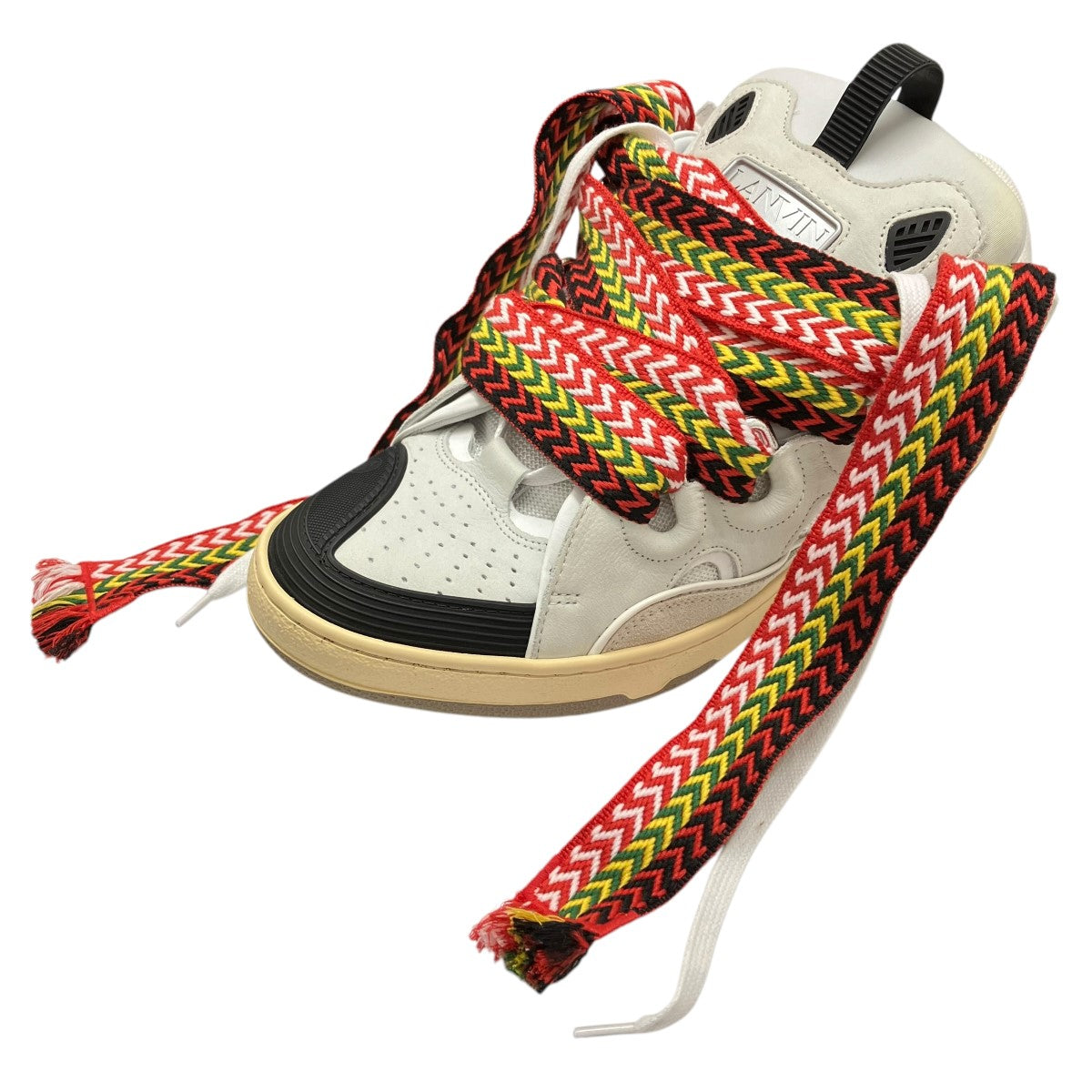 LANVIN(ランバン) Curbスニーカー ホワイト×ベージュ サイズ 43 