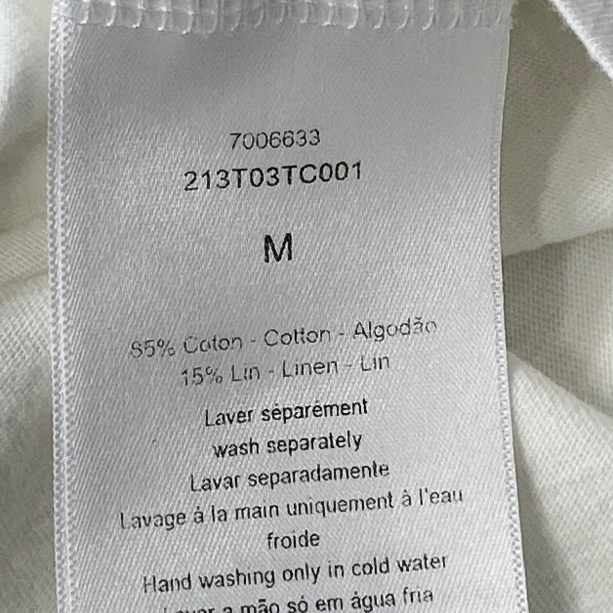 ChristianDior Tシャツ　半袖　ディオール　白　新品　タグ付き Christian Dior - 国内正規品 Christian Dior Tシャツ 白 Sの