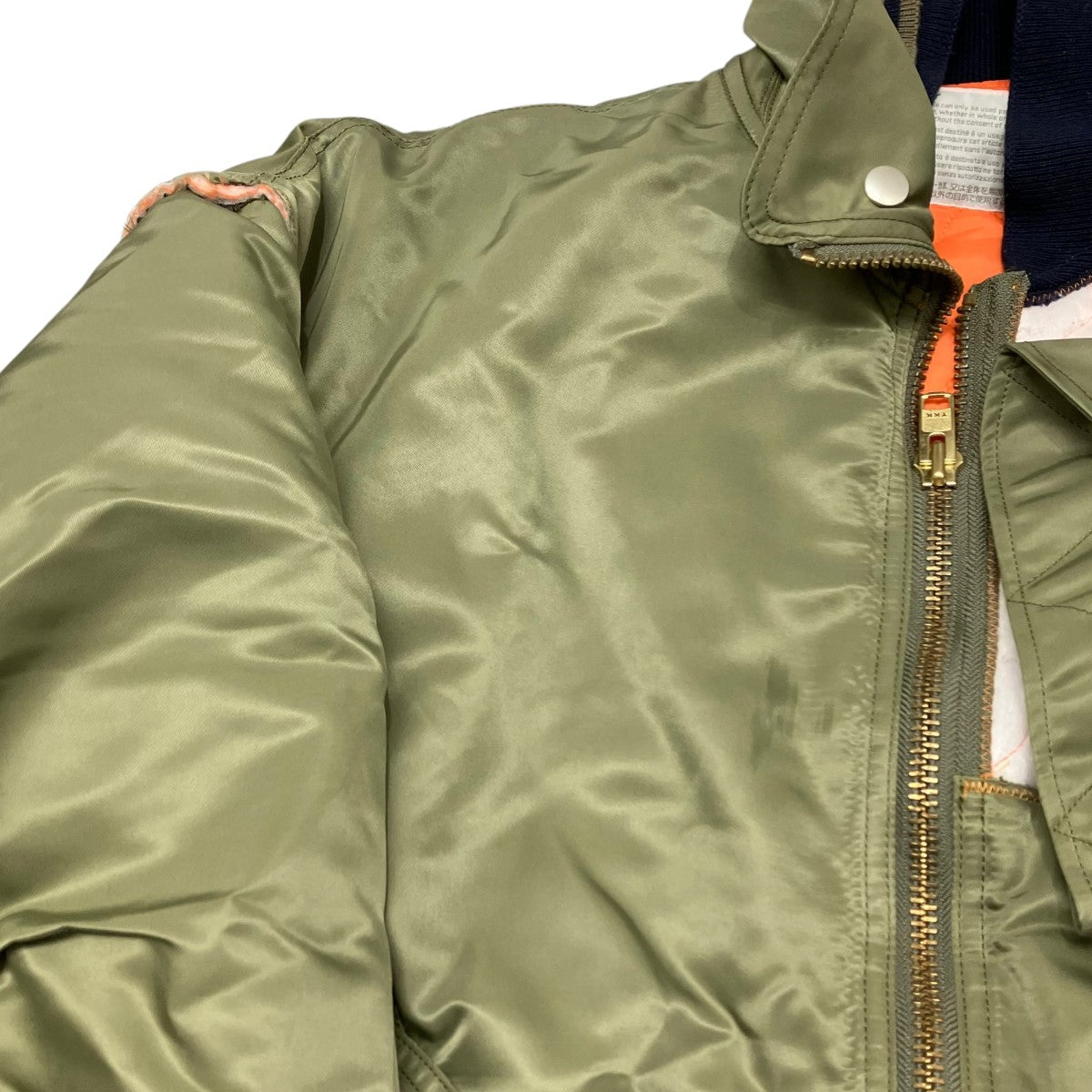 KOLOR(カラー) 22AW再構築 ドッキング MA-1フライトジャケット  