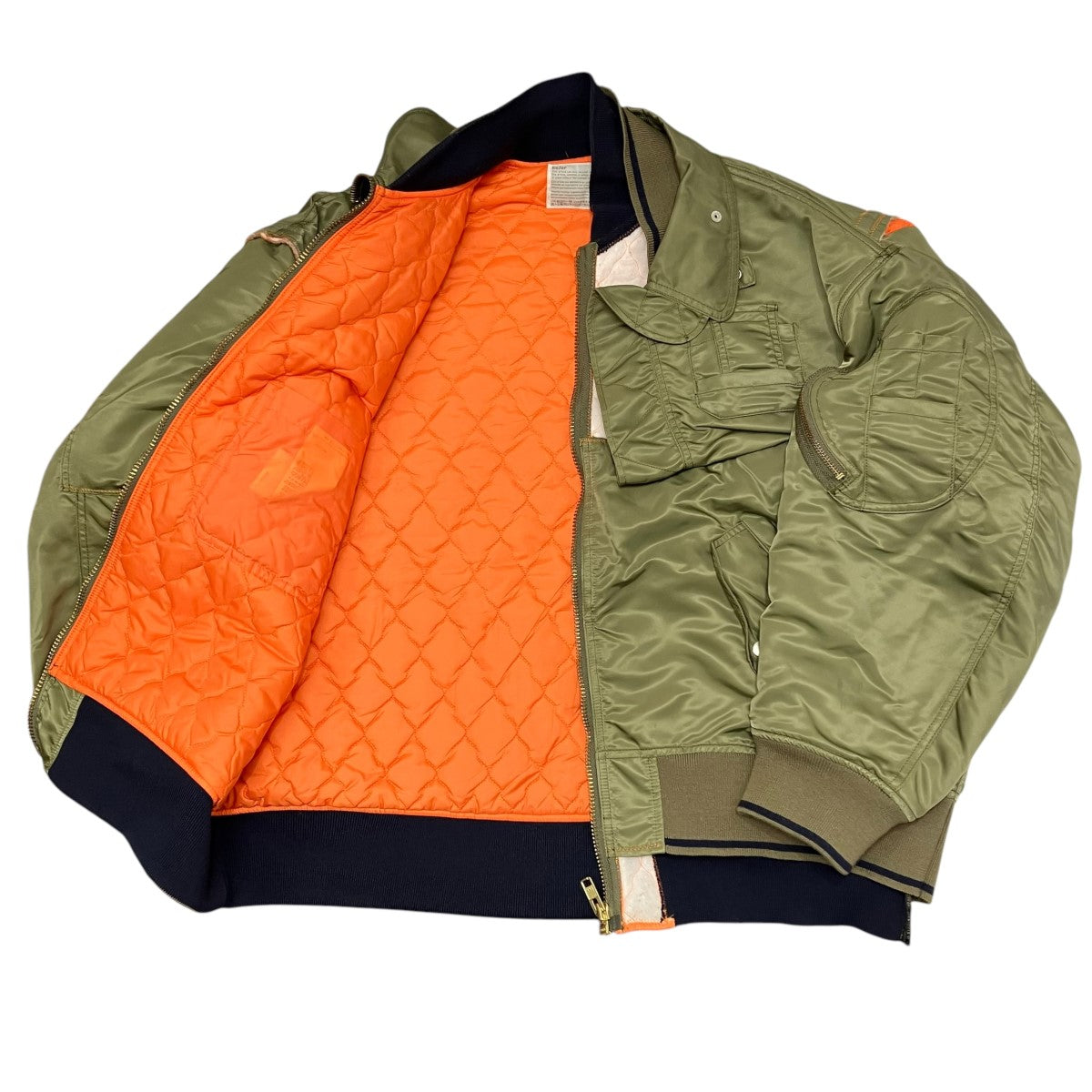 KOLOR(カラー) 22AW再構築 ドッキング MA-1フライトジャケット  