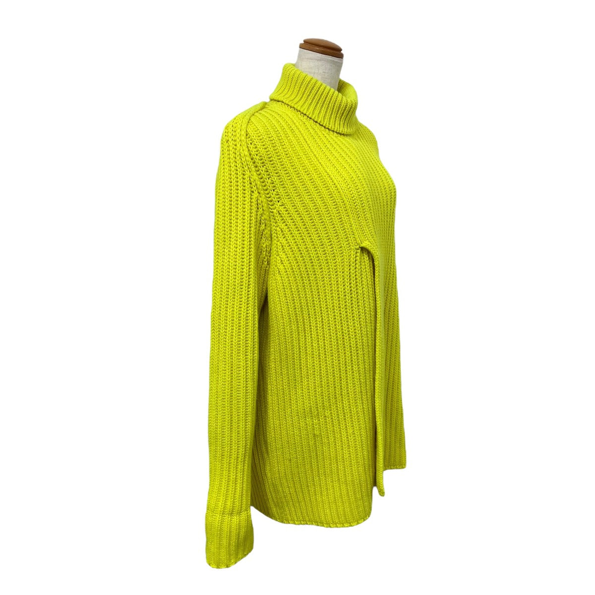 Chunky Rib Slit Roll NeckハイネックニットHFN75WHPJ