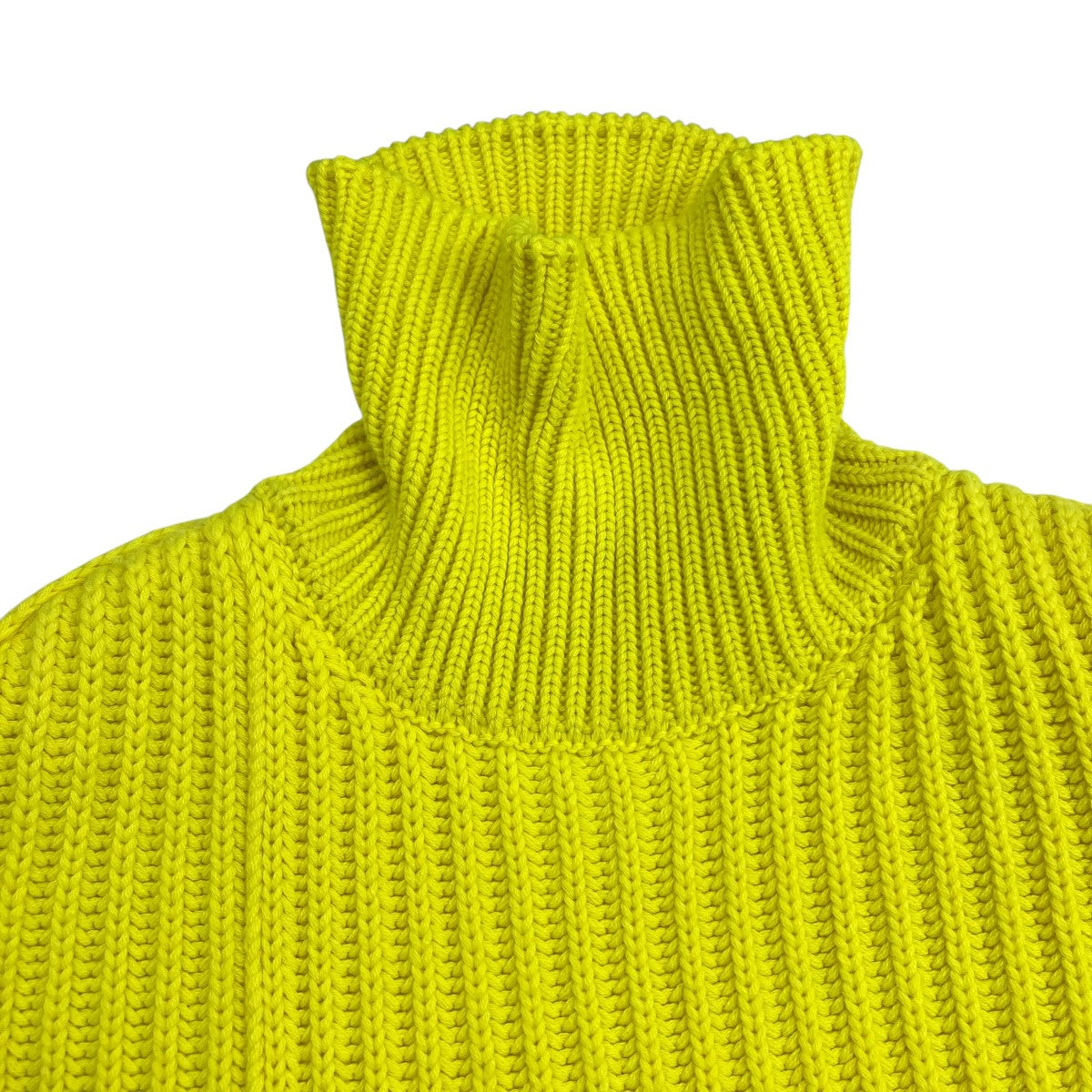 Chunky Rib Slit Roll NeckハイネックニットHFN75WHPJ