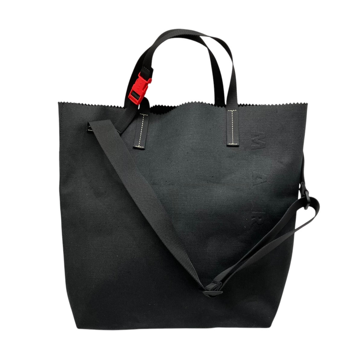 MARNI マルニ◆PVC トートバッグ 黒◆中古 MARNI([イリョウ/フクショク]マルニ) / トートバッグ/PVC/WHT