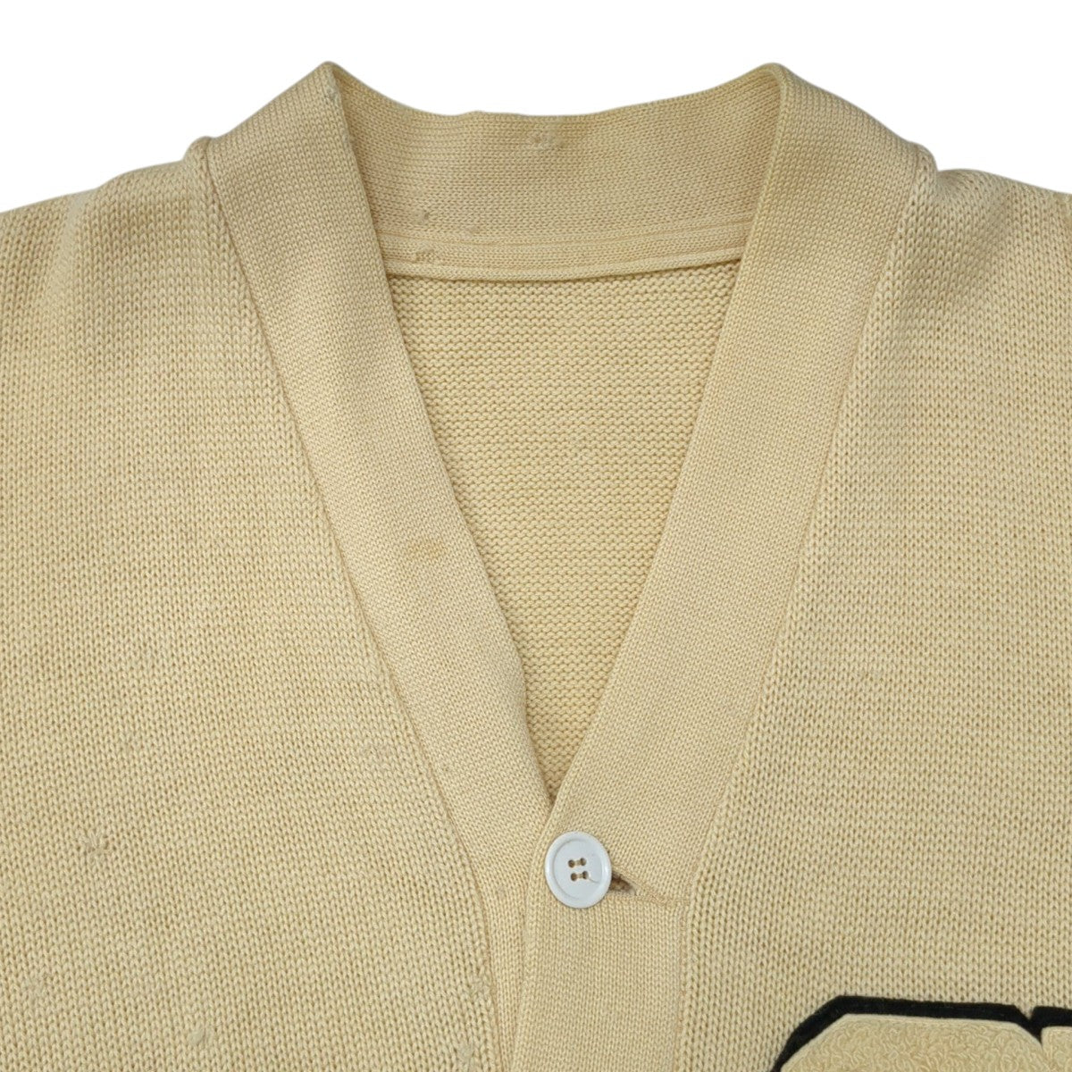 60s  GAA Award Cardigan レタード ピンズ付き リブ長カーディガン