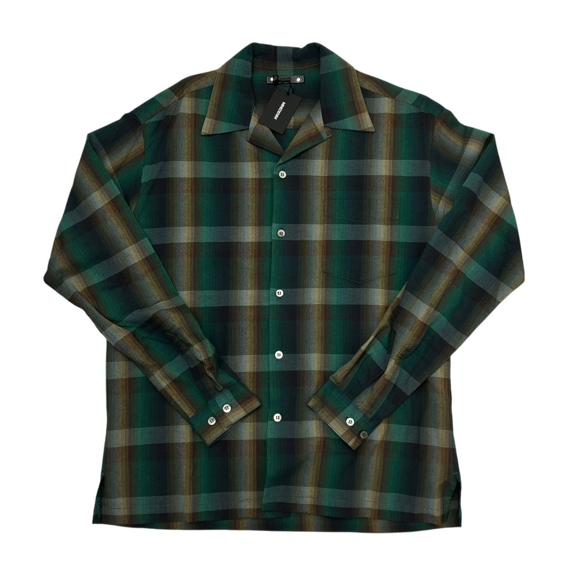 MINEDENIM(マインデニム) TWN Check Open Collarシャツ2304-5001