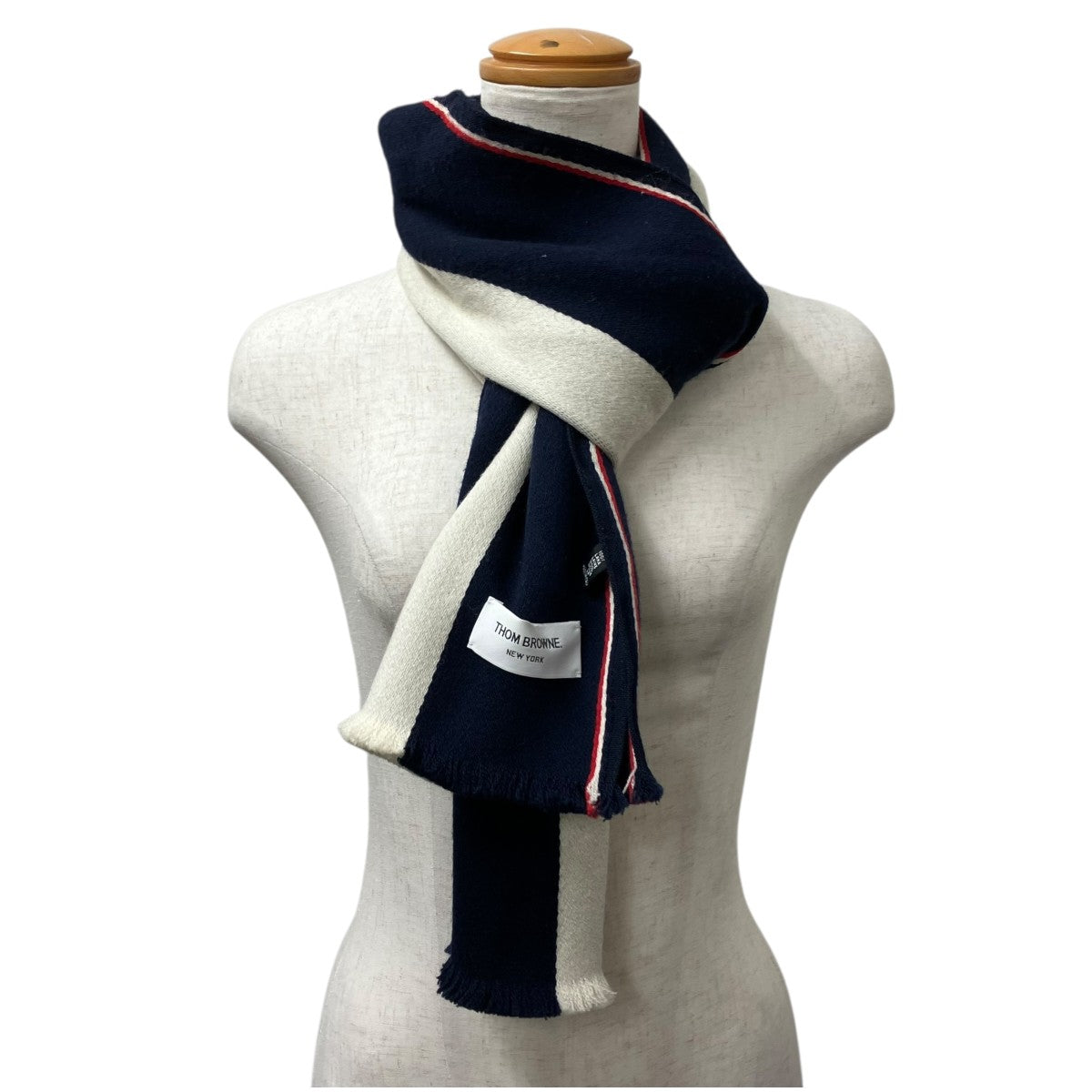 Thom Browne(トム・ブラウン) マフラー グレー サイズ S｜【公式