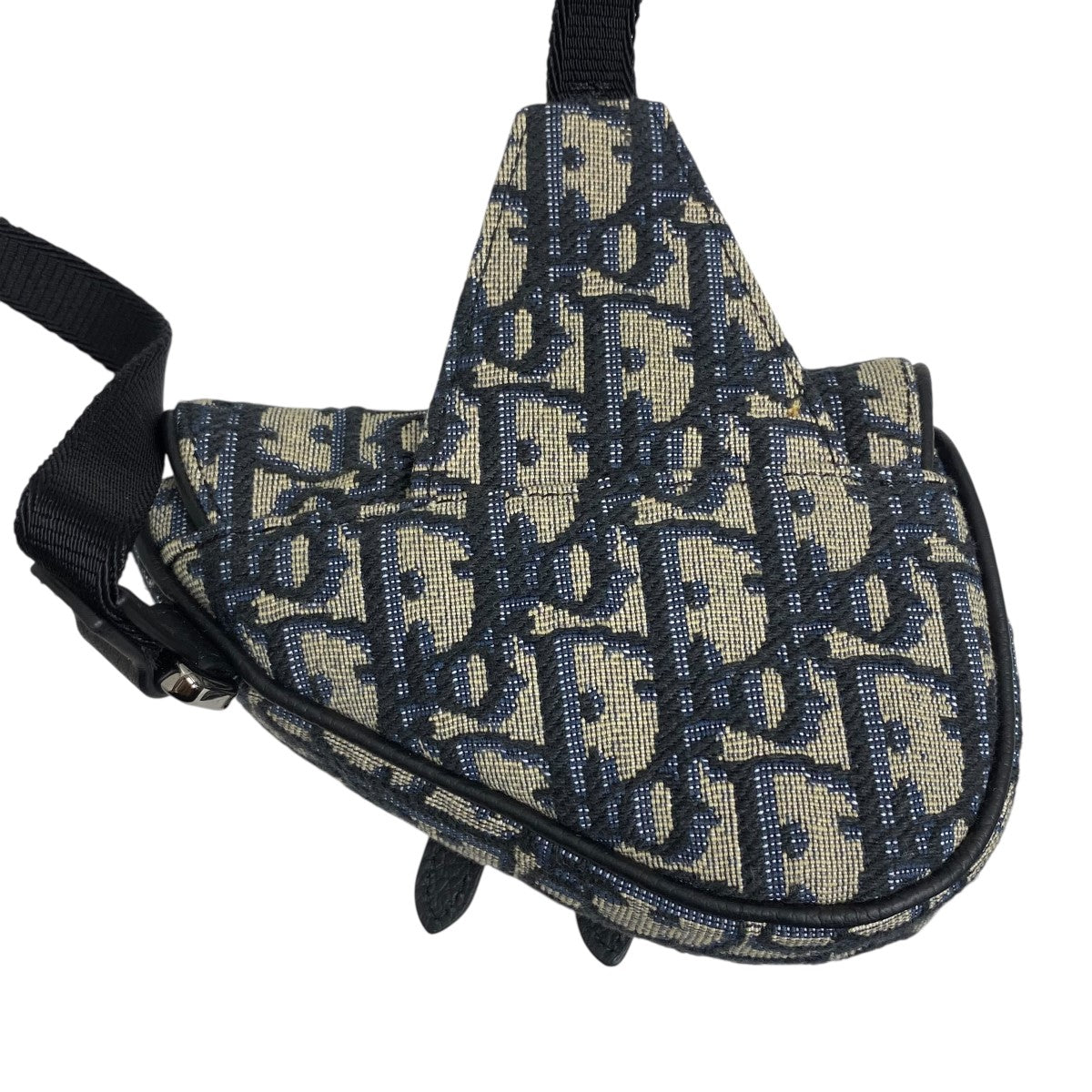 DIOR(ディオール) オブリークミニサドルショルダーバッグ ネイビー