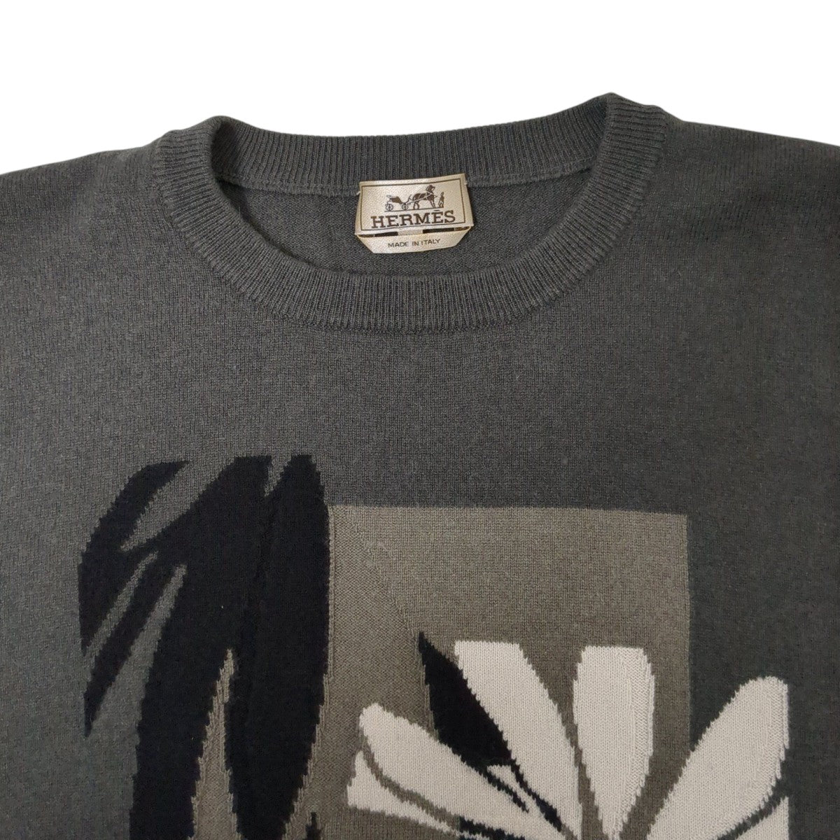 HERMES(エルメス) ニット21-5710 21-5710 チャコールグレー サイズ XL