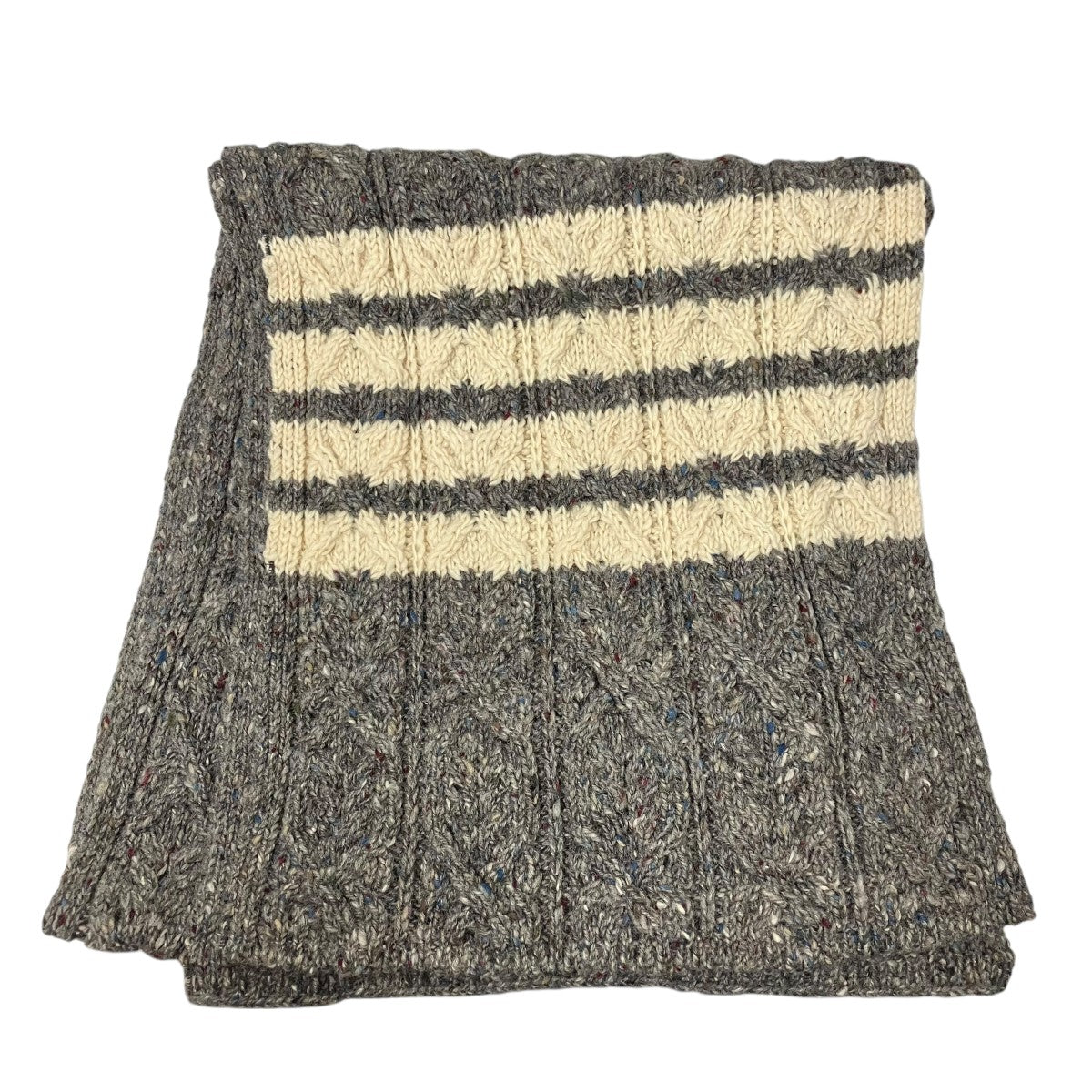 Thom Browne(トム・ブラウン) 4BAR アランケーブルマフラー