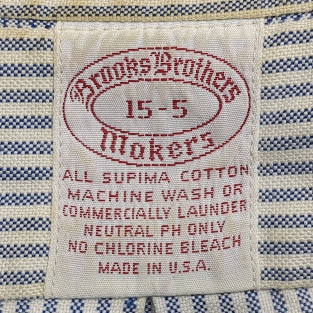 BROOKS BROTHERS 80s Makers USA製シャツ 古着・中古-9枚目のアイテム画像