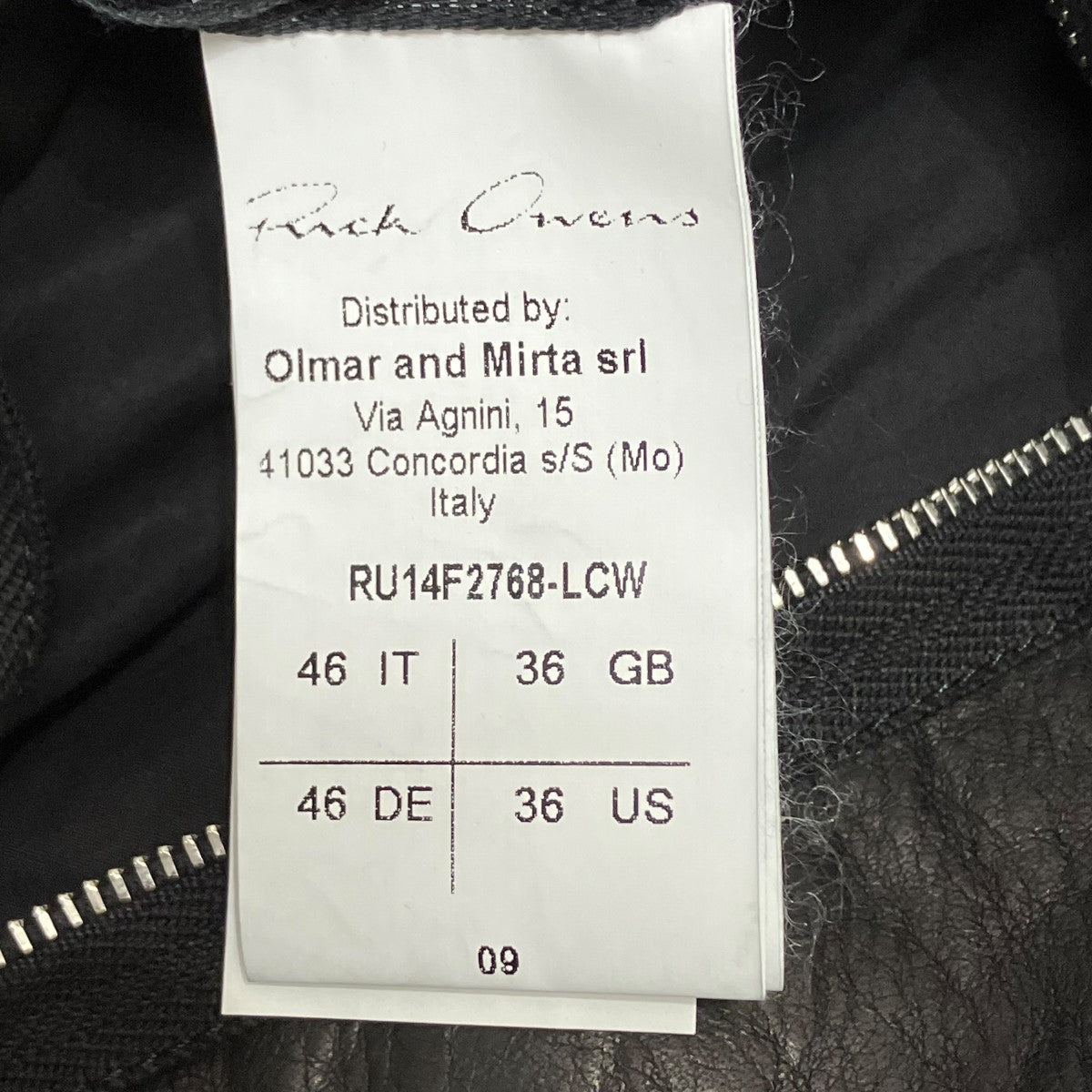 RICK OWENS(リックオウエンス) BAUHAUSダブルライダース