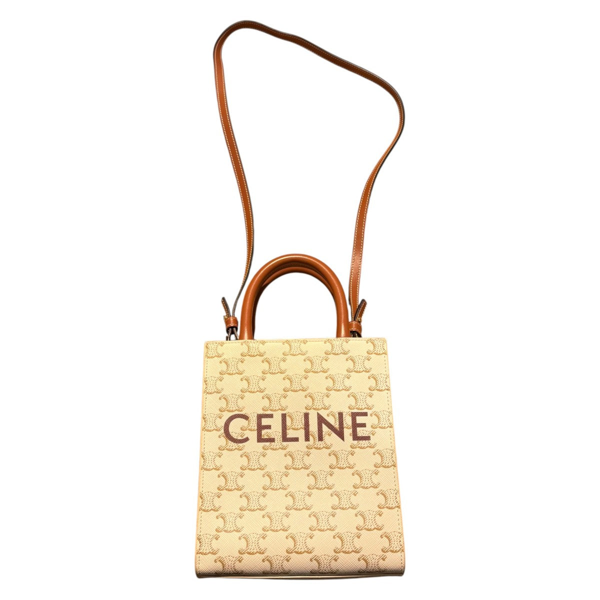 CELINE Vintage ミニトート　バッグ CELINE(セリーヌ) ミニトートバッグ U-GA-0221 オフホワイト
