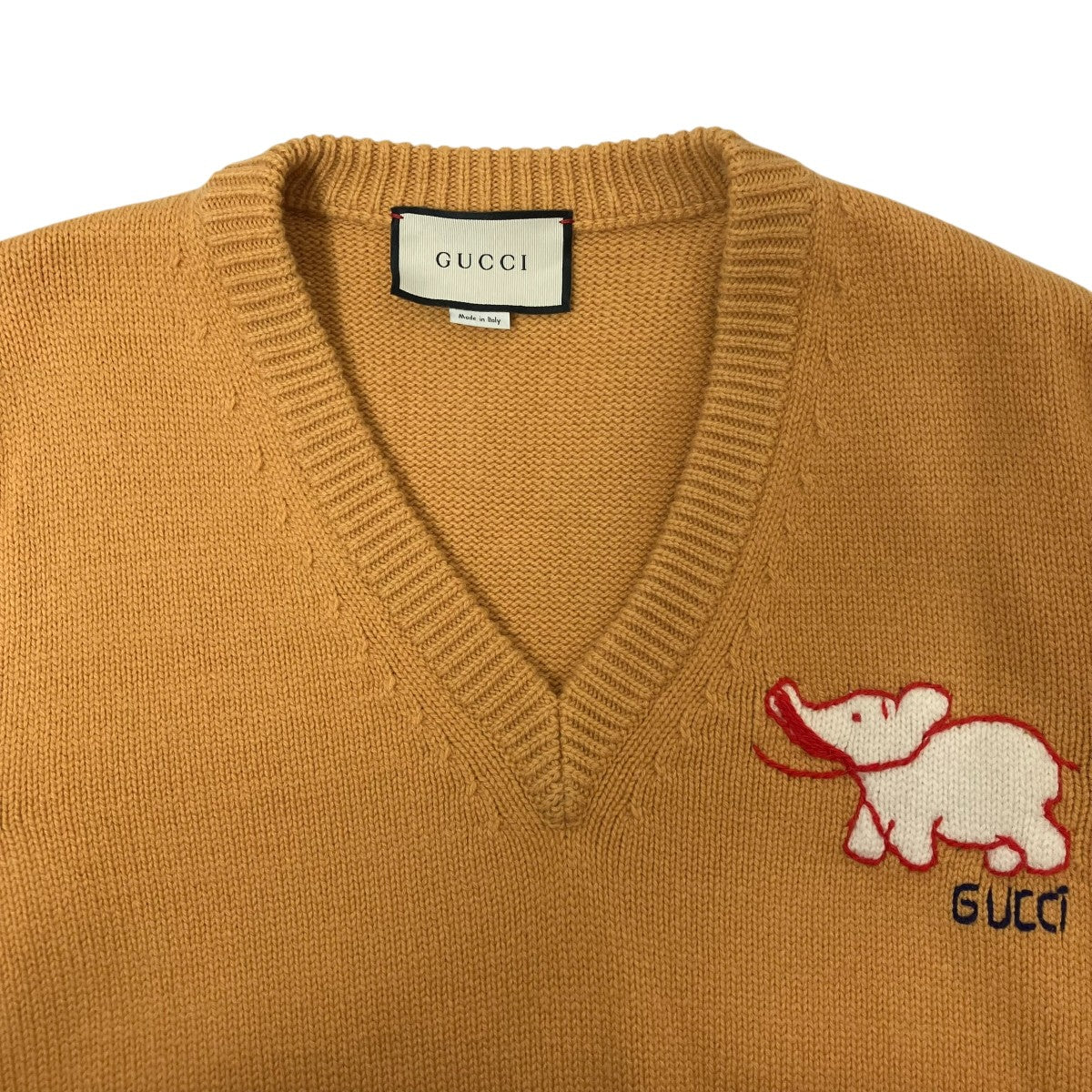 GUCCI(グッチ) Vネックニット536327 536327 オレンジ サイズ S