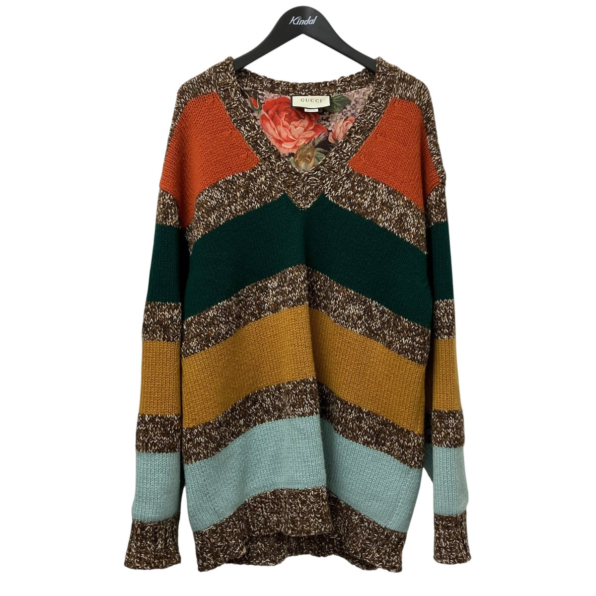 GUCCI(グッチ) 2024AW インターシャウールカシミヤセーター 803964