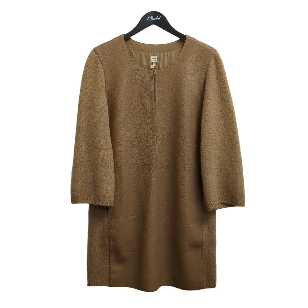 HERMES(エルメス) ゴルチェ期ノースリーブワンピース オレンジ