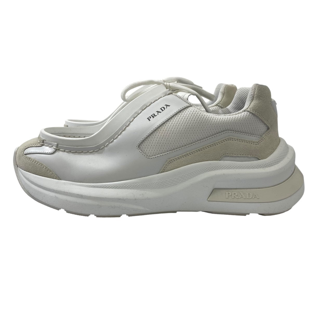 PRADA(プラダ) スニーカー2EG424 2EG424 ホワイト サイズ 8｜【公式