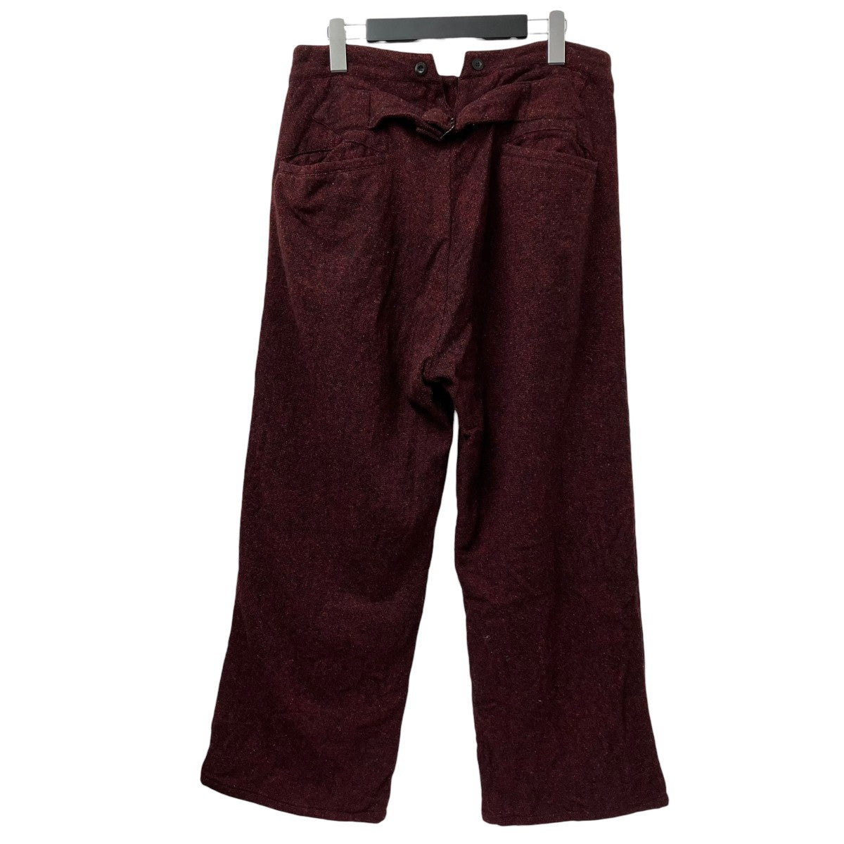OUTIL CHASSINGNOLLES リネンパンツ サイズ2 Outil / Black Linen Herringbone ~Pantalon Chassingnolles