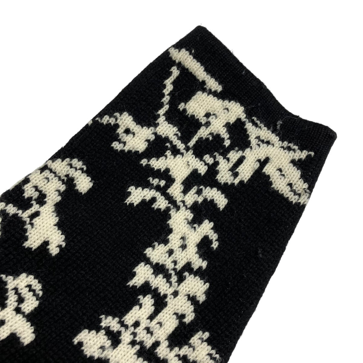 yohji yamamoto 骨ニット Y's Yohji Yamamoto black knit dress with ribbed front and
