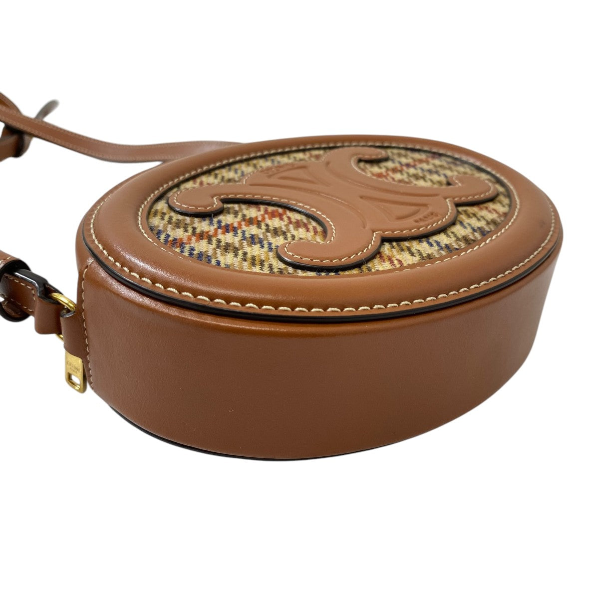 【値下げ中】セリーヌ　クロスボディ　オーバルパースキュイルトリオンフ　ショルダー CELINE】セリーヌ『オーバルパース キュイル トリオンフ クロスボディ