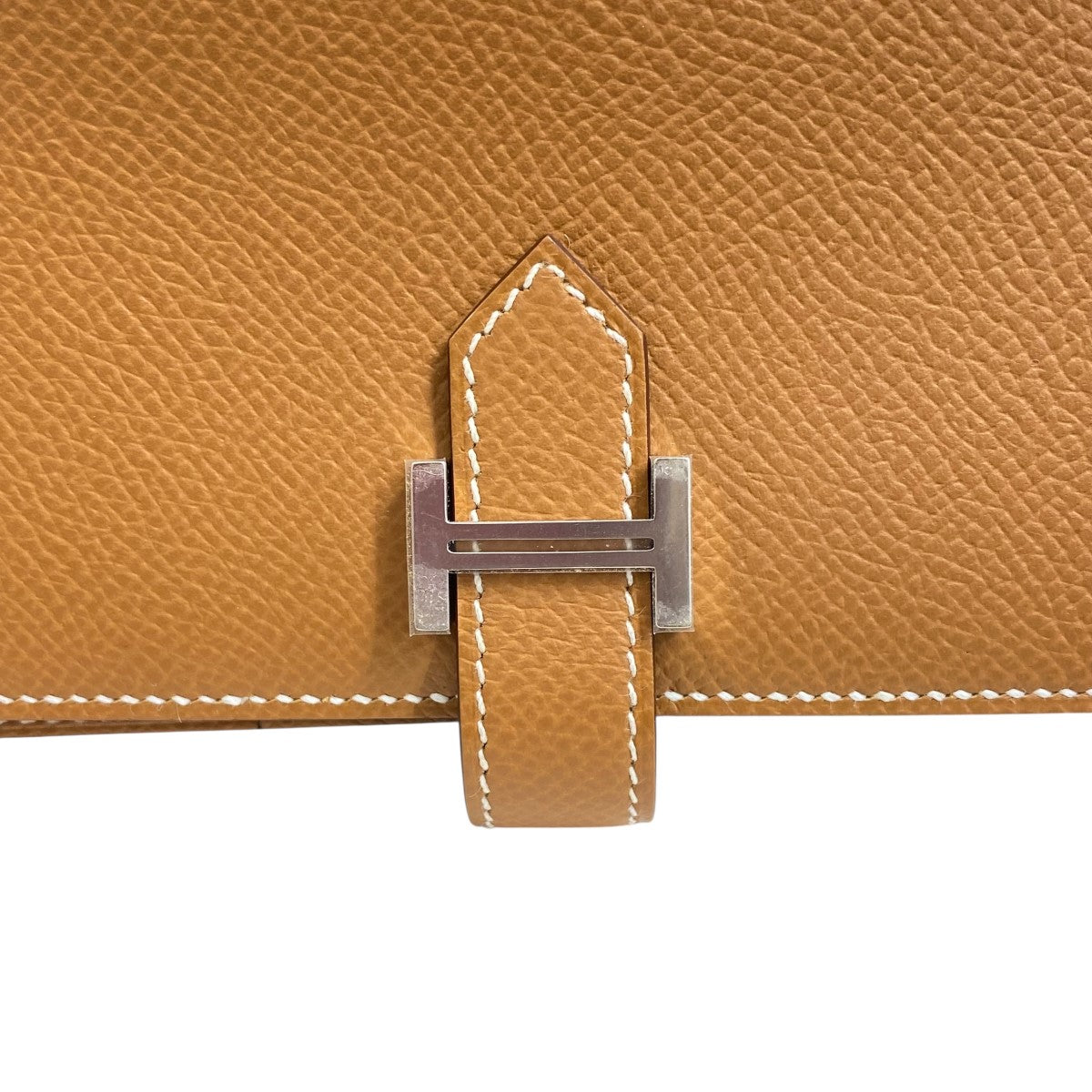 HERMES ブラウン 長財布 HERMES □□ エルメス 長財布 ベアンスフレ ブラウン やや傷や