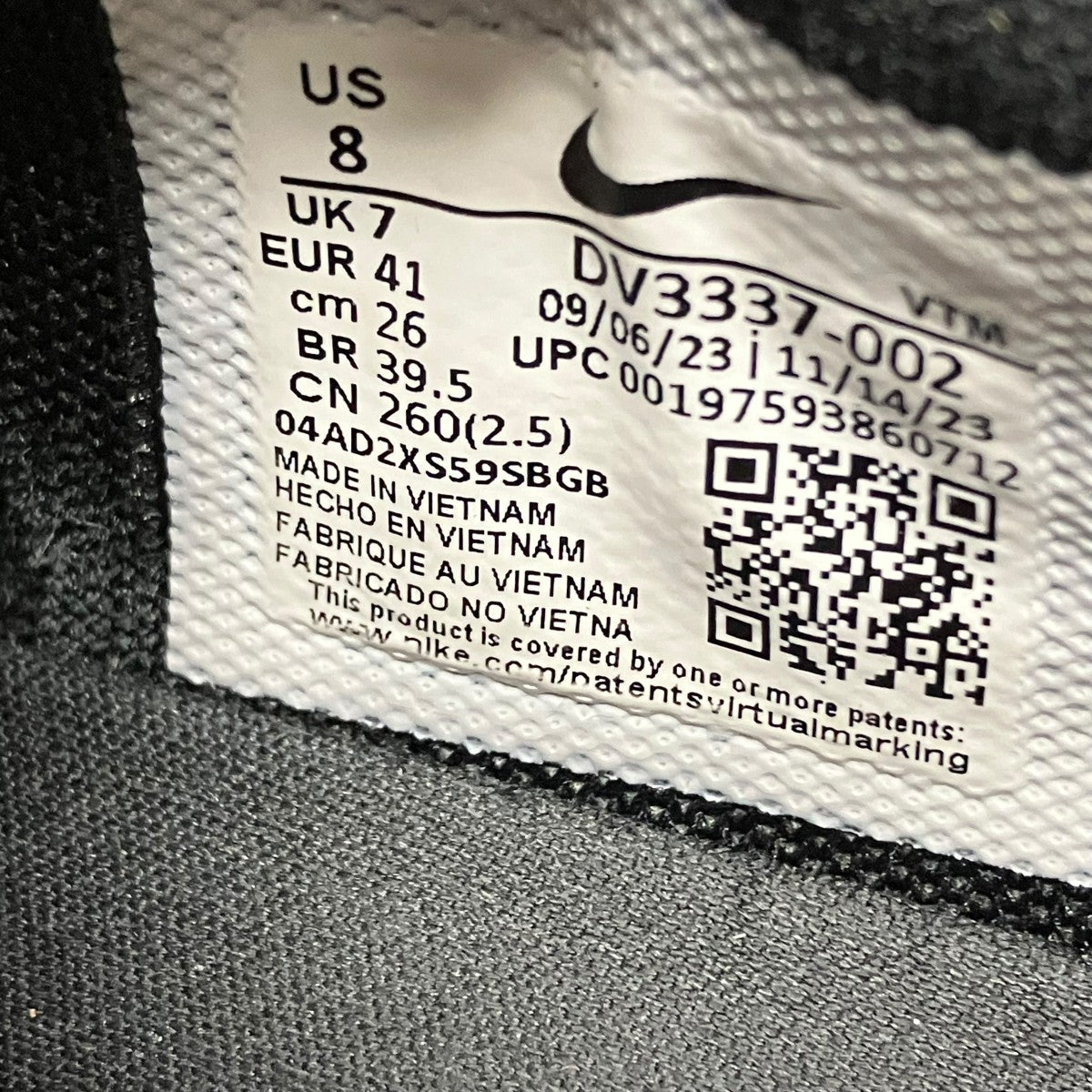 【NIKE】非売品 店頭販促用 90s〜 ロゴ刻印 衣類ハンガー 5本セット 90's NIKE センタースウォッシュ刺繍 スウェットパーカ ネイビー