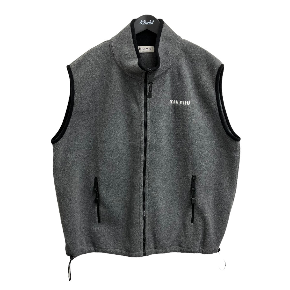 24ss miumiu コットンピケポロシャツ MIU MIU(ミュウミュウ) 24SSコットンピケ ポロシャツMJL019