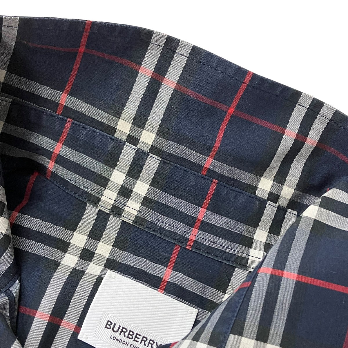 BURBERRY(バーバリー) チェックシャツ8018640 8018640 ネイビー