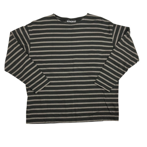 AUBERGE(オーベルジュ) ボーダーカットソー ブラックグレー サイズ 40