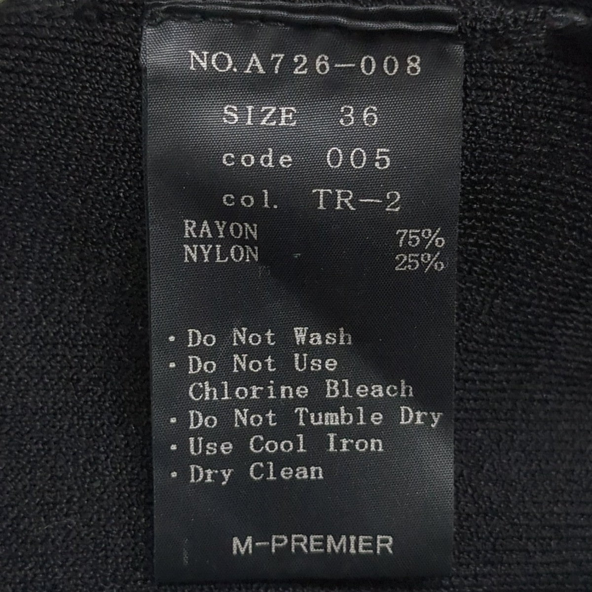 M-premier ノースリーブワンピースA726-008 古着・中古-9枚目のアイテム画像