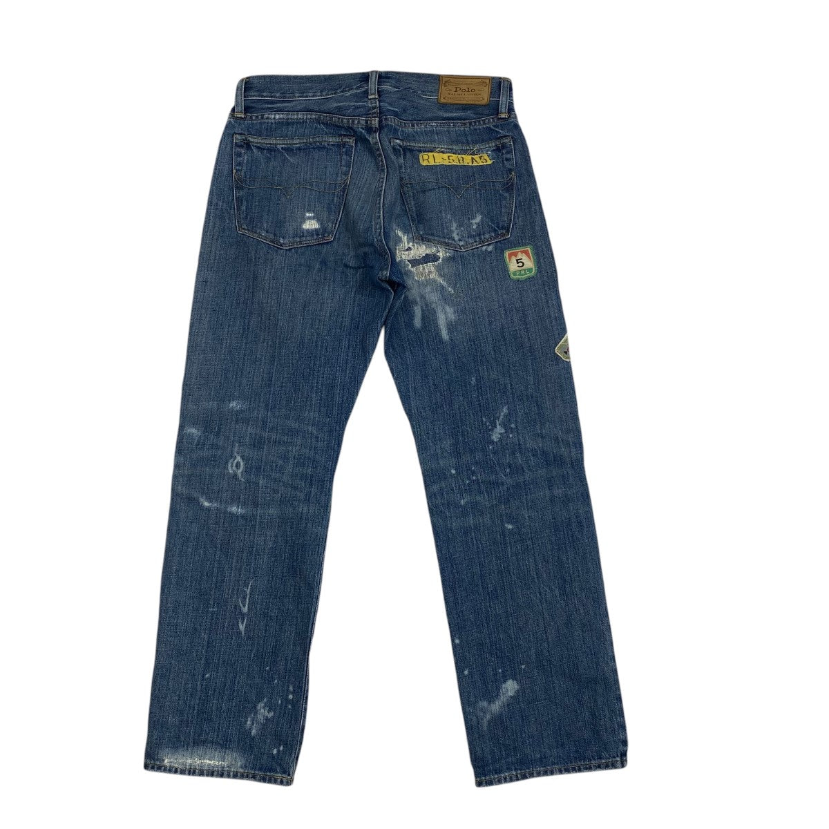 【Polo RALPH LAUREN】 デニムパンツ ワッペンロゴ セルビッチ POLO RALPH LAUREN(ポロラルフローレン) ワッペンデニムパンツ