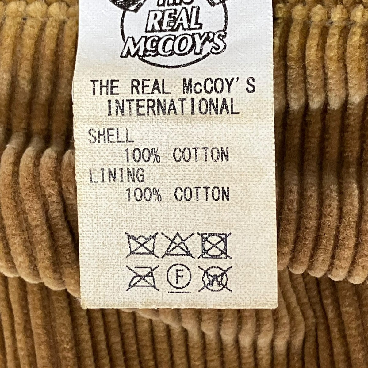 THE REAL McCOY’S 8HU CORDUROY SPORTS JACKETコーデュロイジャケット 古着・中古-8枚目のアイテム画像