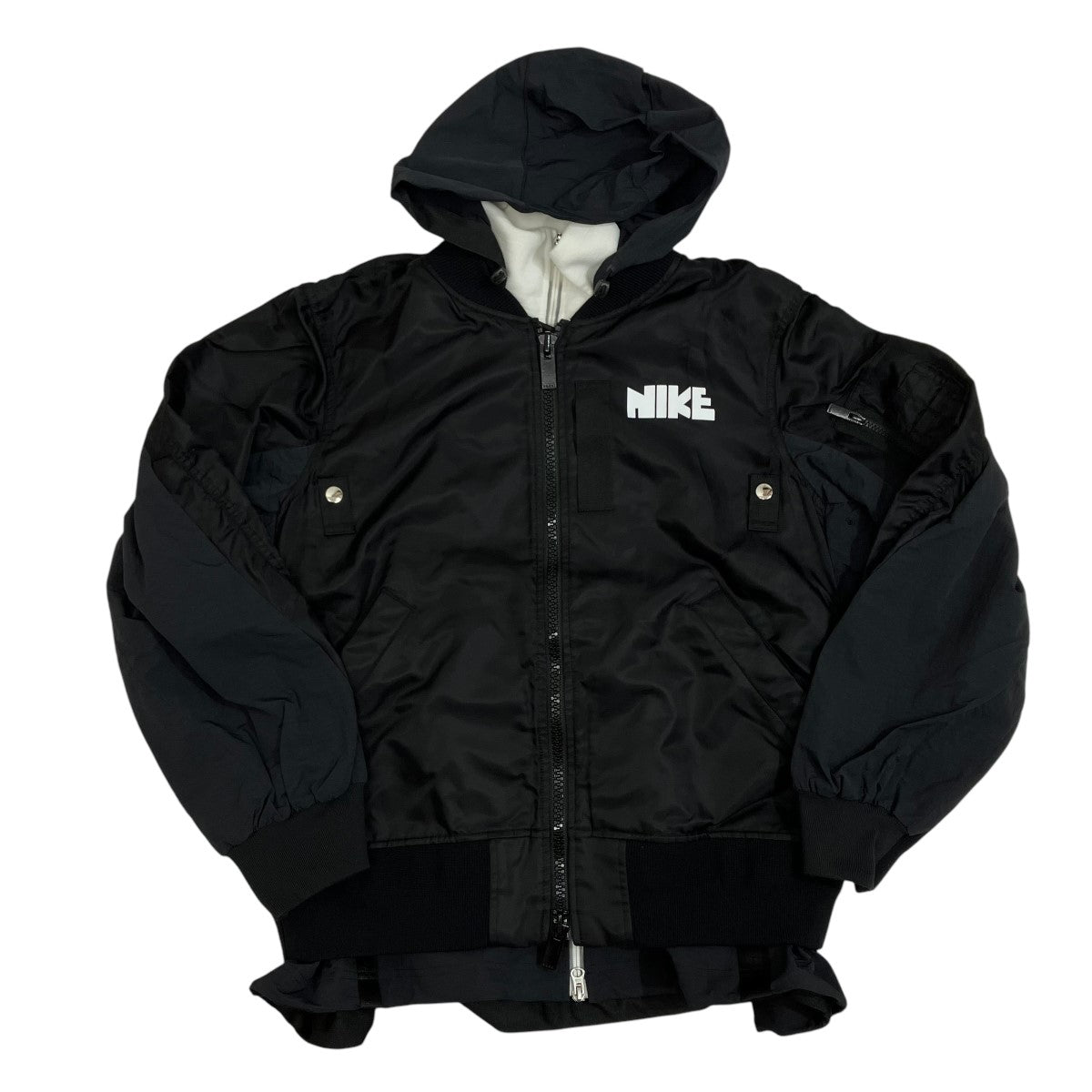 sacai×NIKE 21AWNRG LAYERED JKTブルゾンCZ4678 CZ4678 ブラック sacai×NIKE 21AWNRG LAYERED JKTブルゾンCZ4678 CZ4678 ブラック