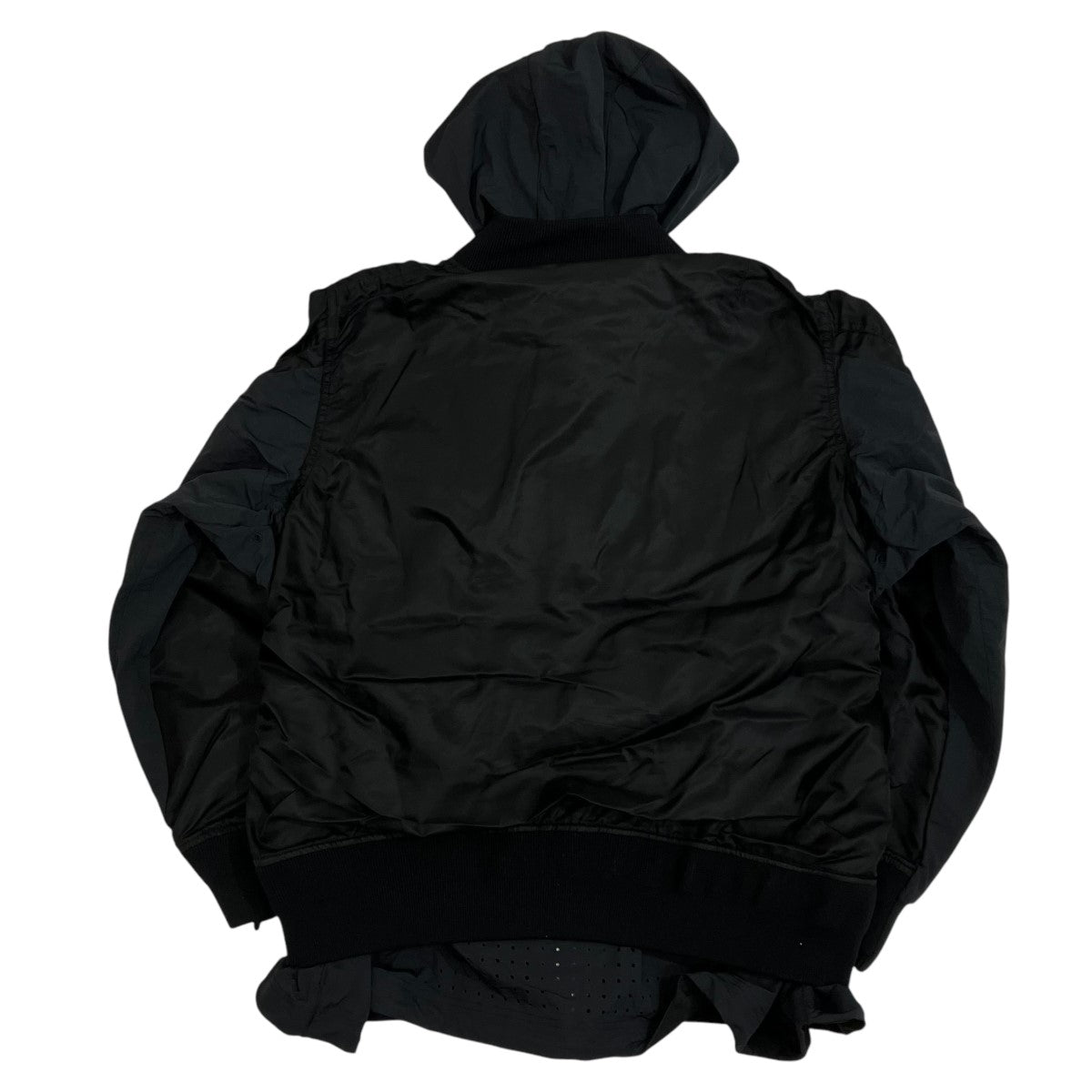 sacai×NIKE 21AWNRG LAYERED JKTブルゾンCZ4678 CZ4678 ブラック
