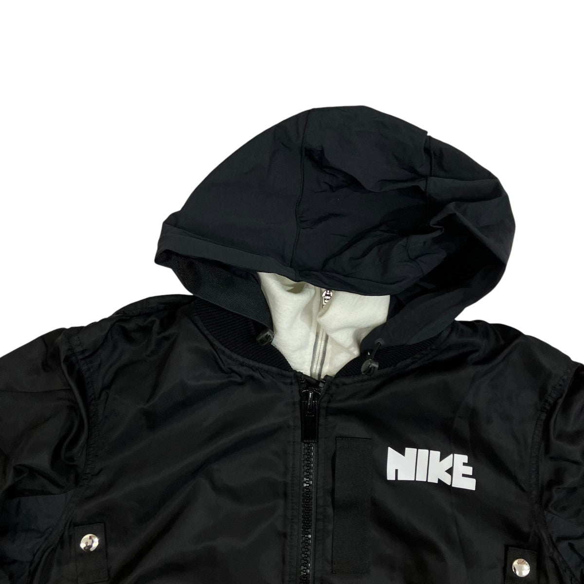 sacai×NIKE 21AWNRG LAYERED JKTブルゾンCZ4678 CZ4678 ブラック sacai×NIKE 21AWNRG LAYERED JKTブルゾンCZ4678 CZ4678 ブラック