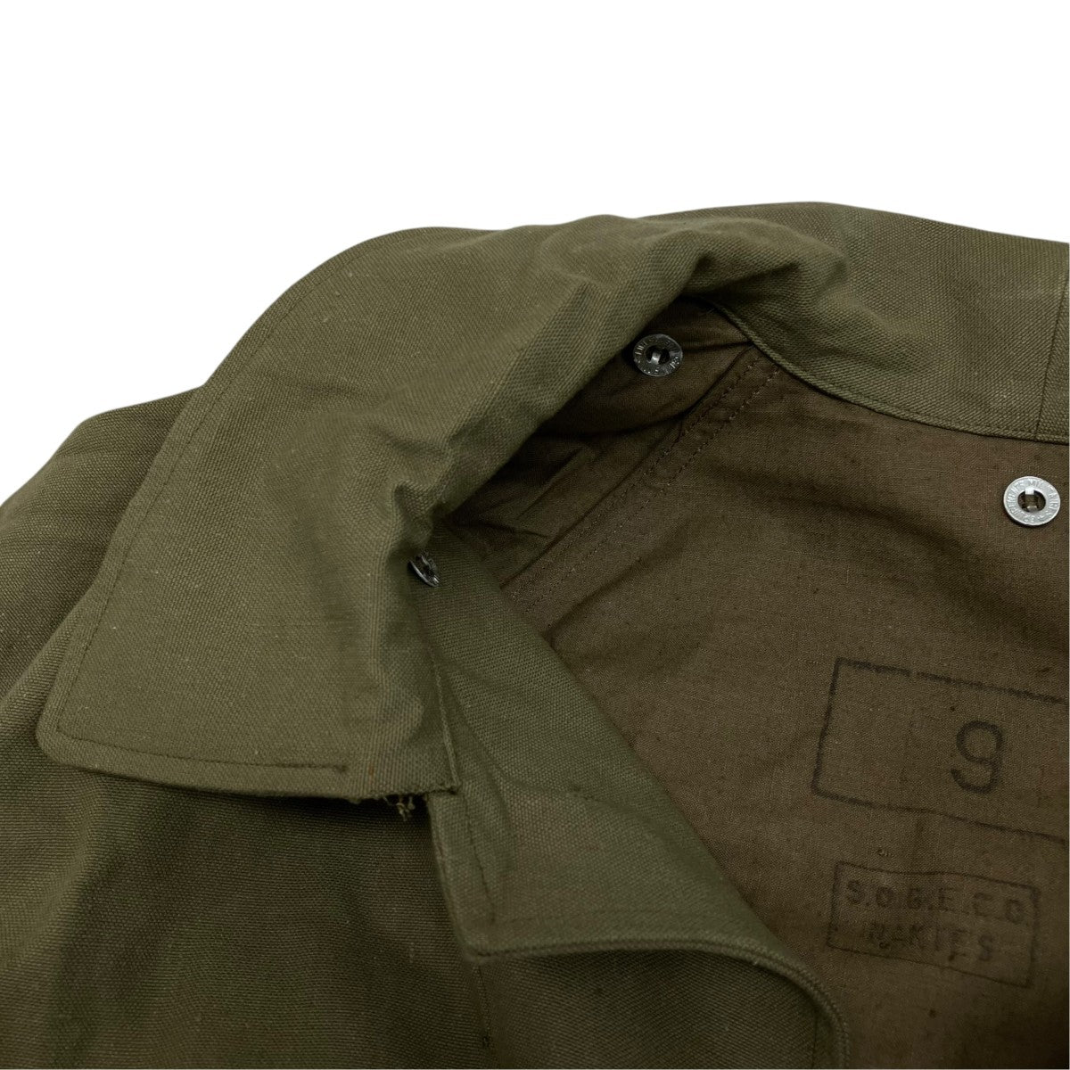 military 40s French Army M-35 MotorCycleCoatコート 古着・中古-3枚目のアイテム画像
