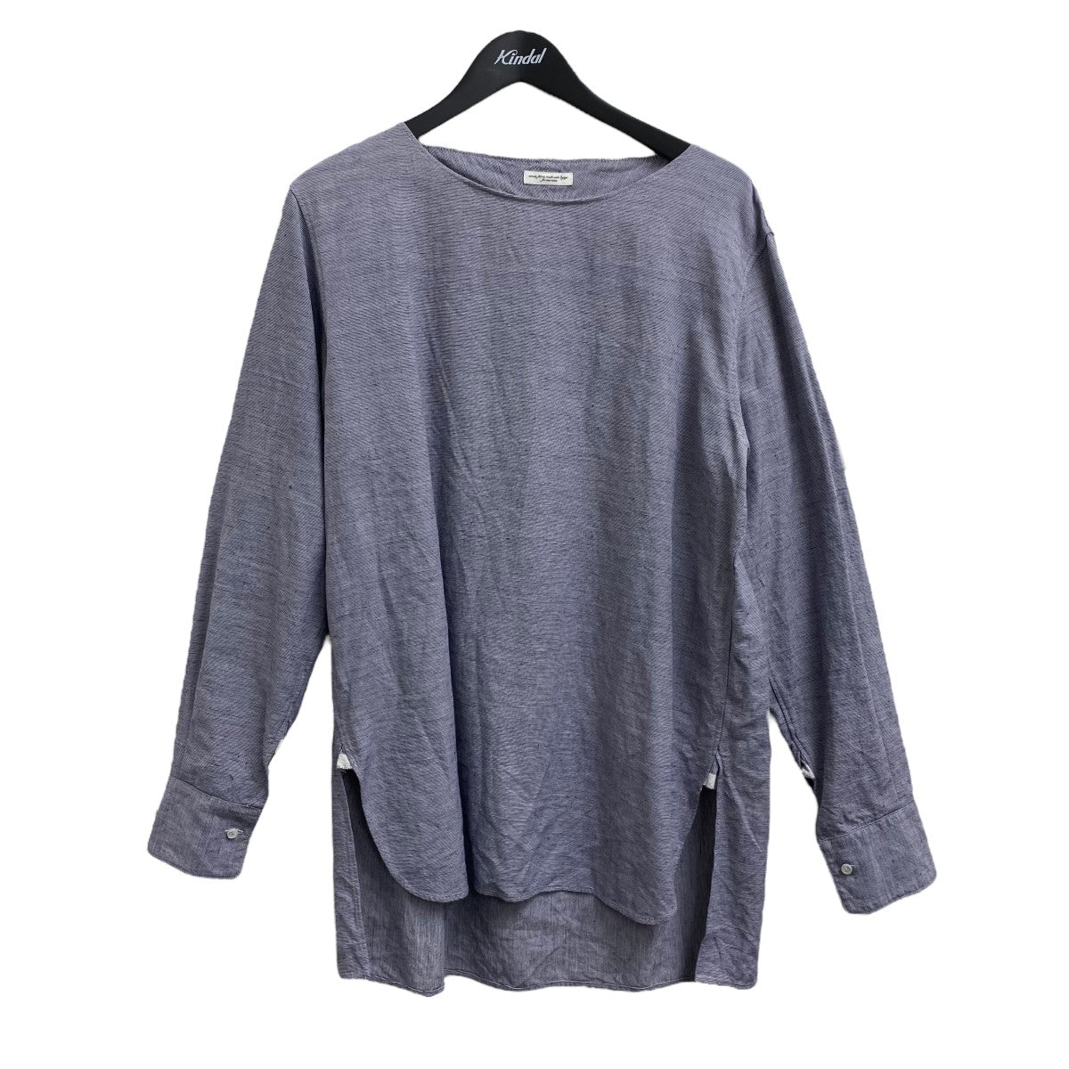 sus-sous シュス　ウールスリーピングシャツ　7 sleeping shirts (navy) | SUS-SOUS