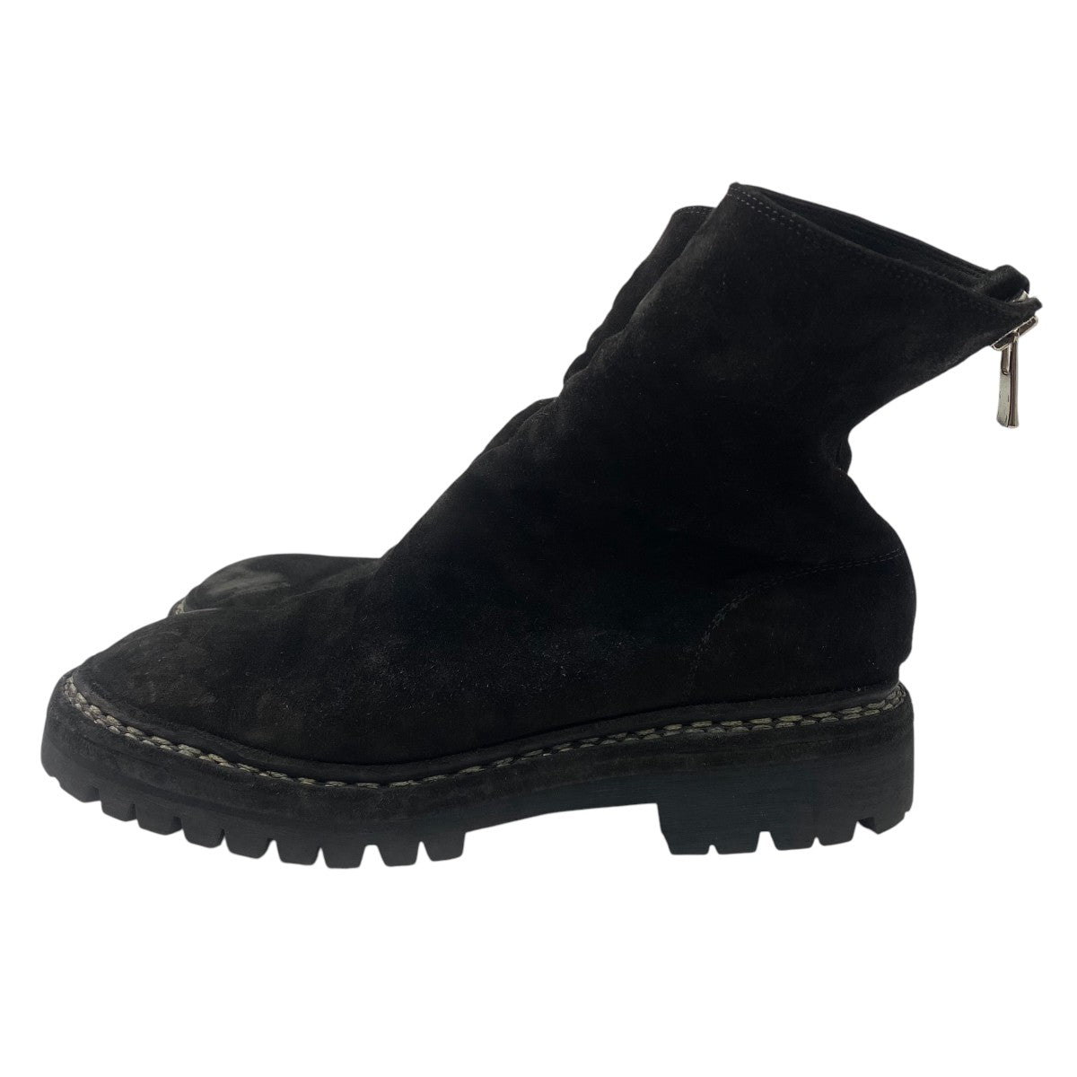 GUIDI(グイディ) バックジップブーツ ブラック サイズ 40 1/2