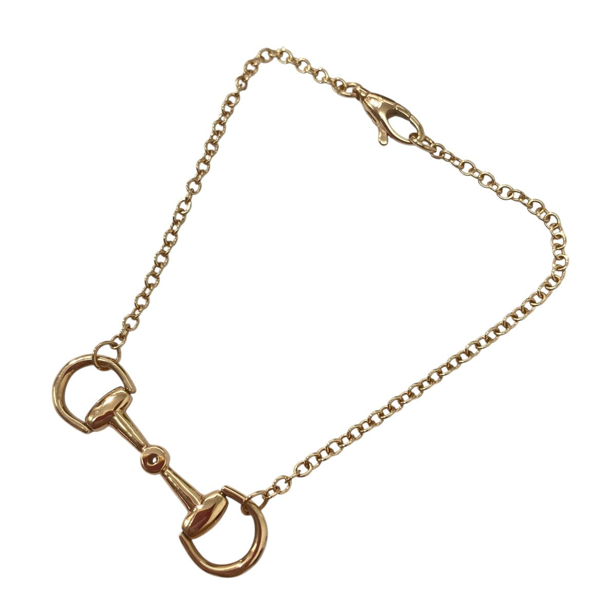 GUCCI(グッチ) 18Kダイヤモンドチェーンブレスレットホース