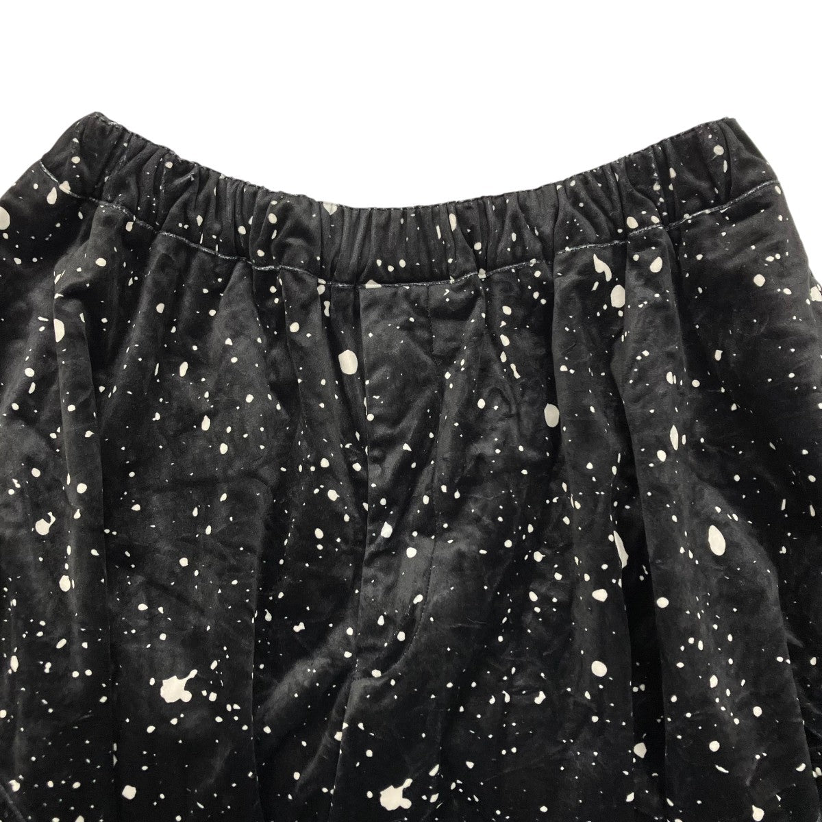 コムコム　コムデギャルソン　レイヤード　ドット　水玉　サルエル　パンツ　ブラック COMME des GARCONS - コムコム コムデギャルソン 水玉パンツ 黒