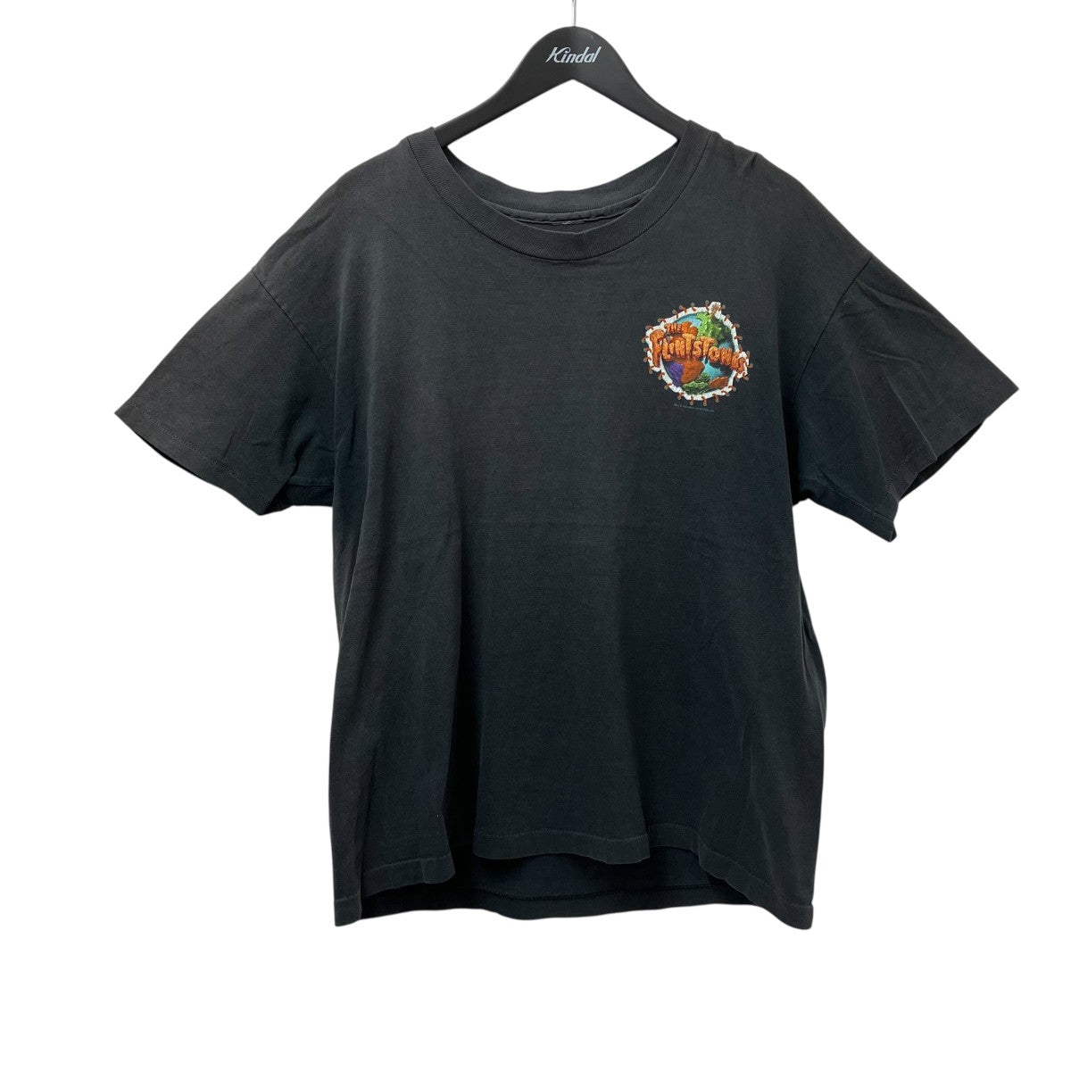 USED 90s THE FLINTSTONES 両面 キャラなしパターンTシャツ 古着・中古-1枚目のアイテム画像
