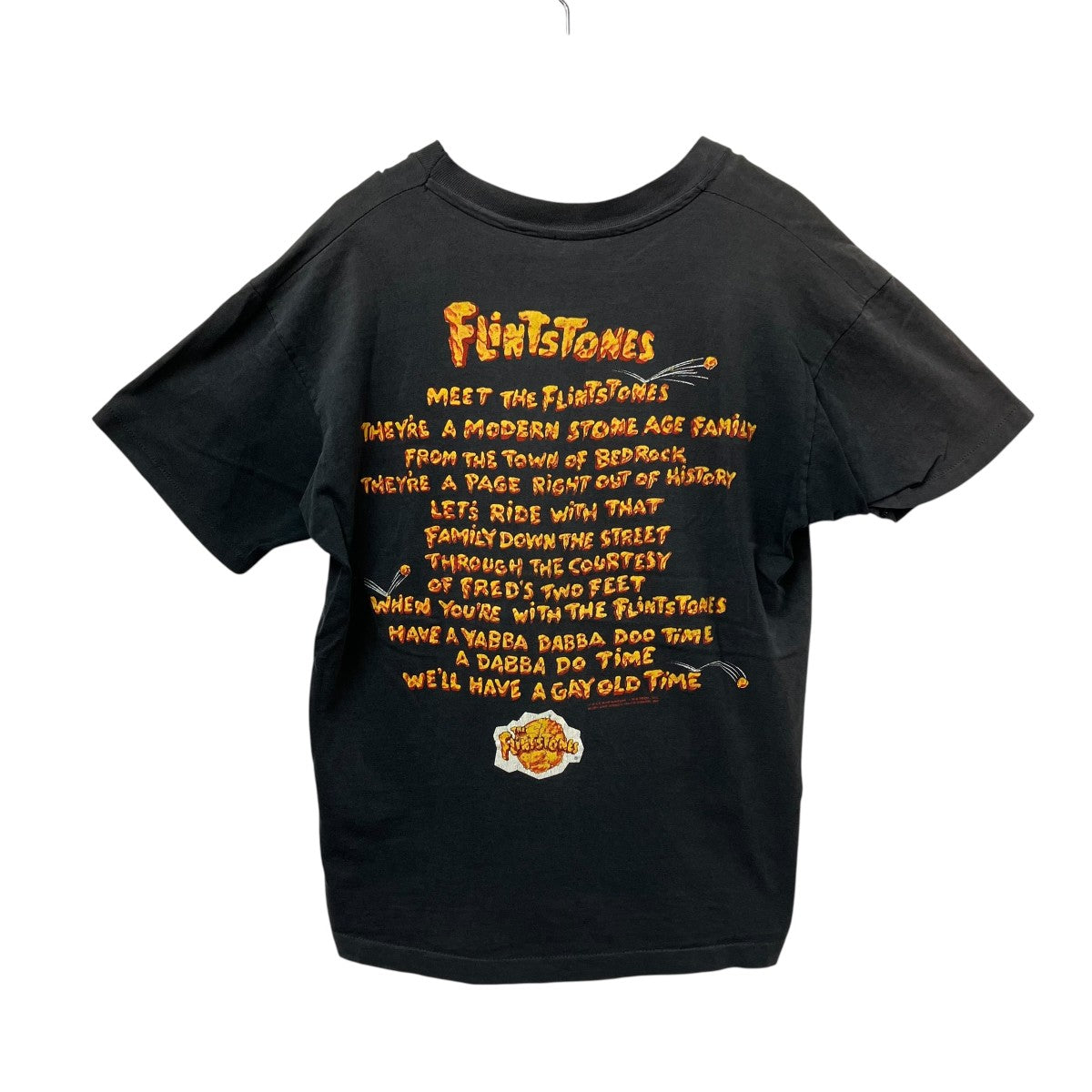 USED 90s THE FLINTSTONES 両面 キャラなしパターンTシャツ 古着・中古-2枚目のアイテム画像