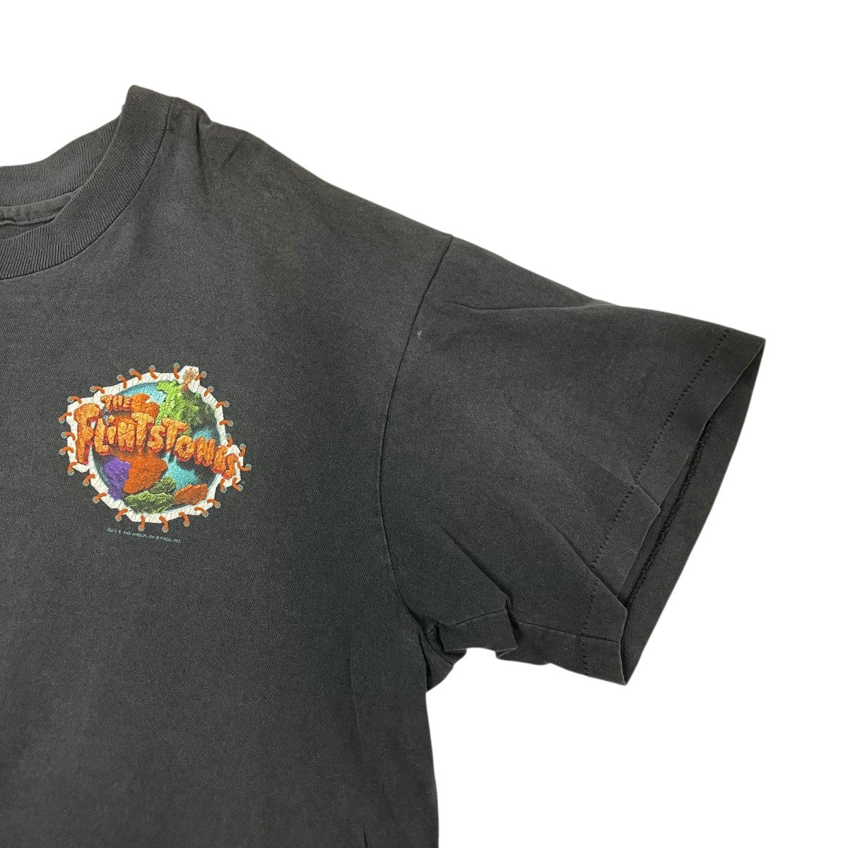 USED 90s THE FLINTSTONES 両面 キャラなしパターンTシャツ 古着・中古-5枚目のアイテム画像