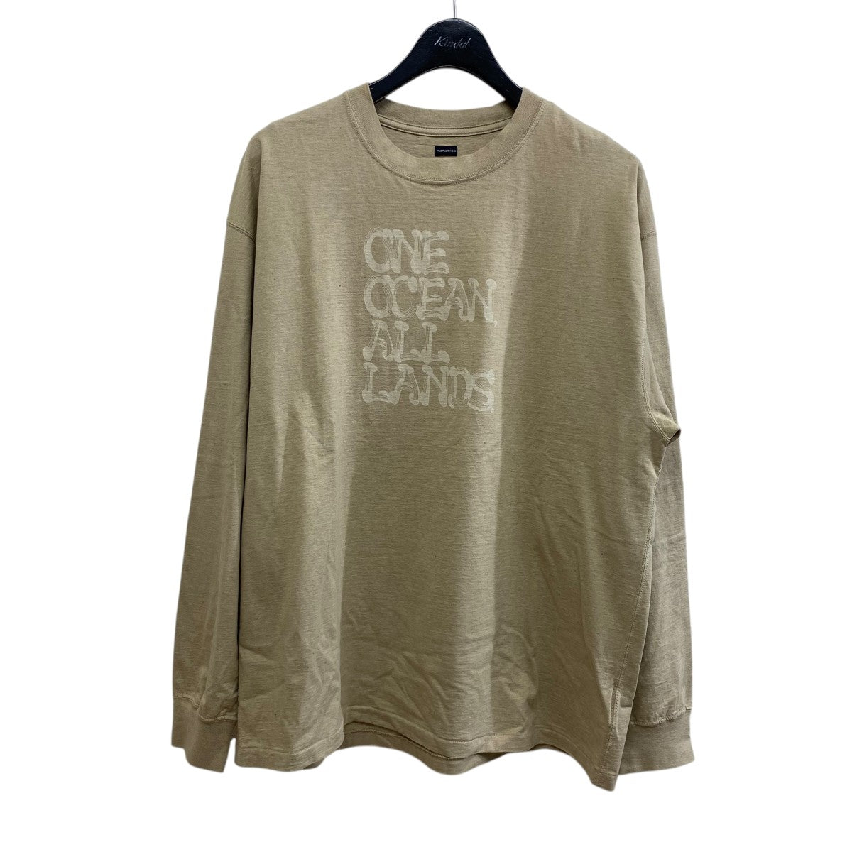 【関税込み】nanamica ベージュ OOAL 長袖Tシャツ nanamicaのベージュ OOAL 長袖Tシャツがセール中