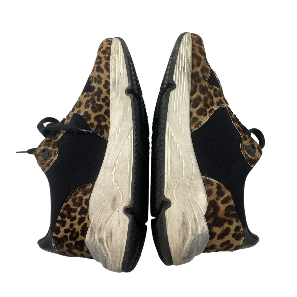 GOLDEN GOOSE レオハトフリントラウントトゥロファ 【関税込】 GOLDEN GOOSE Soul-Star カーフヘアスニーカー レオパード