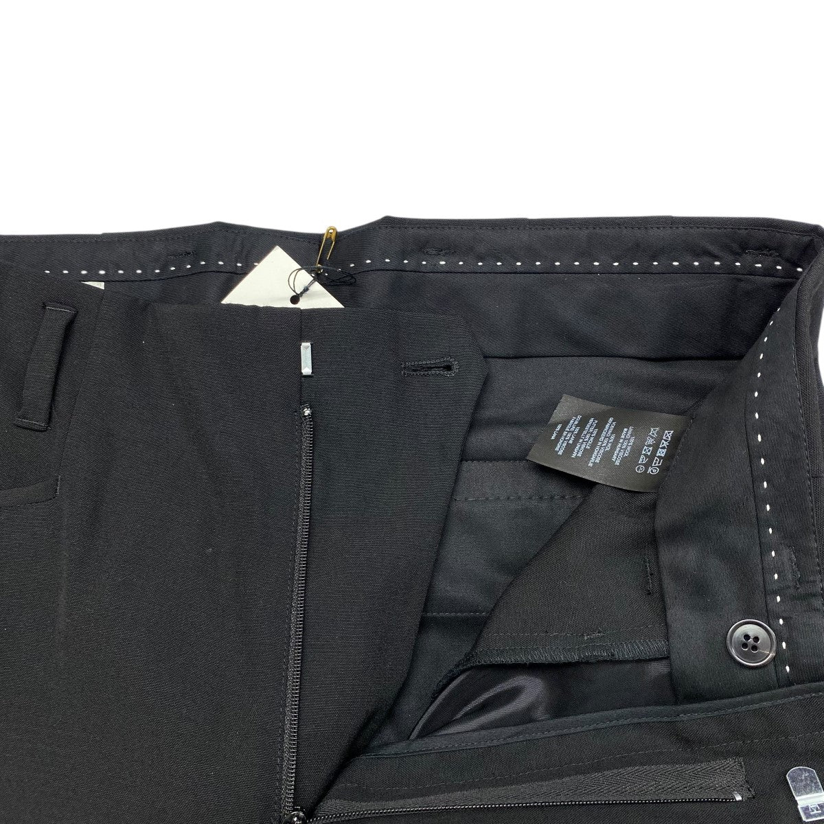 dries van noten ワイドスラックス　ニット切り替え DRIES VAN NOTEN】SS23 ワイド カーゴパンツ Black 送料関税込