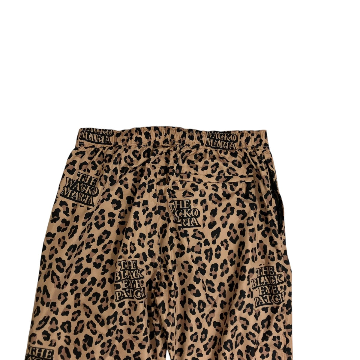 ☆美品☆WACKO MARIA BLACKEYEPATCH トラックパンツ L WACKO MARIA×THE BLACK EYE PATCH LEOPARD TRACK PANTS ブラウン