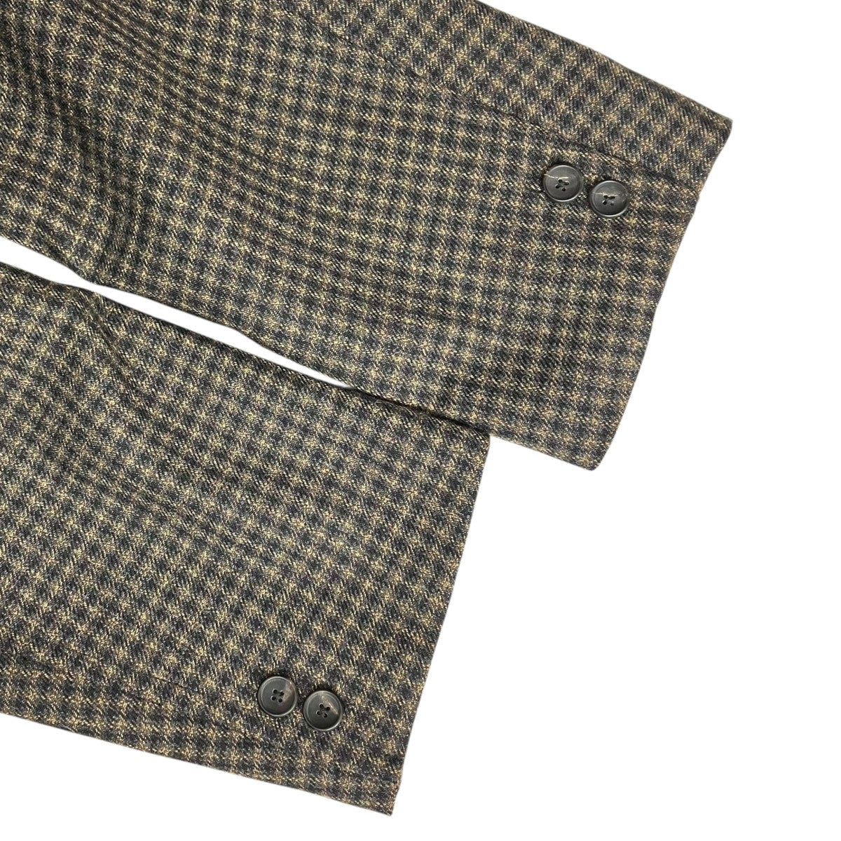 SCYE(サイ) Shetland Wool Tweed D．B． Short Coat Jacketダブル