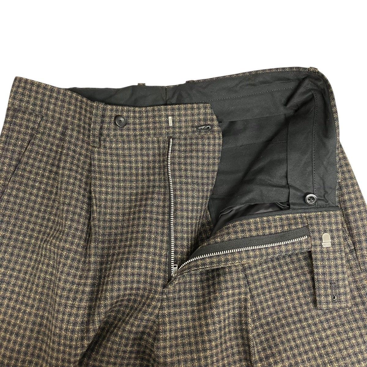 パンツ SCYE Shetland Wool Tweed Trousers SCYE(サイ) Shetland Wool Tweed Pleated Trousersチェック