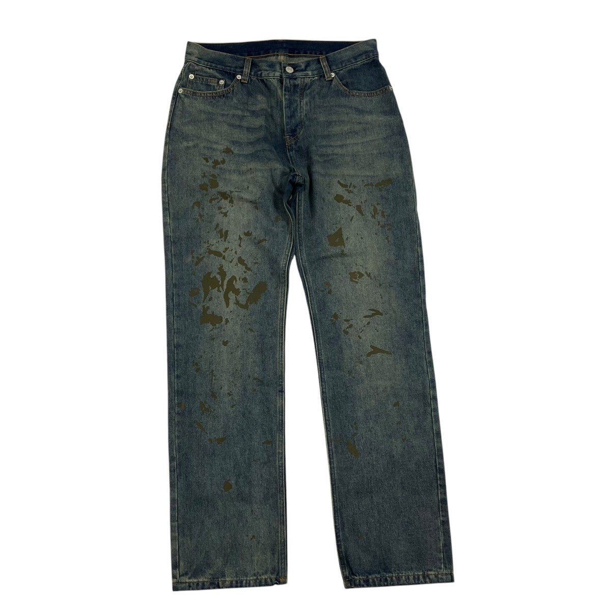 HELMUT LANG(ヘルムートラング) ペンキ加工デニムパンツ インディゴ 