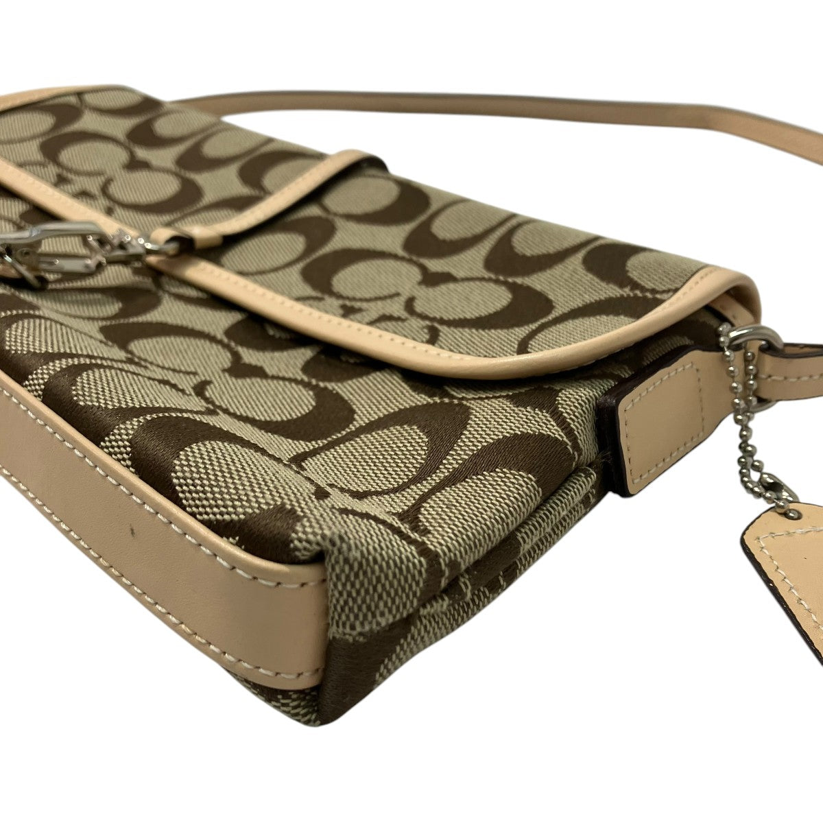工場直売 COACH(コーチ) ハンドバッグL25-6348 L25-6348 カーキ×ベージュ バッグ